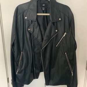 Black motorcycle jacket XL